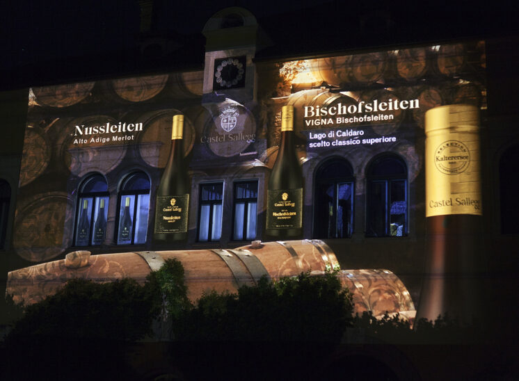 Castel Sallegg wine projection mapping